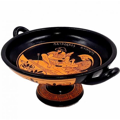 الشكل الأحمر Kylix ، يوضح أخيل مع الوطني ، قطره 16 سم in Kuwait