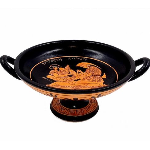 الشكل الأحمر Kylix ، يوضح أخيل مع الوطني ، قطره 16 سم in Kuwait