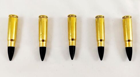 7.62x39 Snap caps - Dummy Training Rounds - Set of 5 (Blue & Brass) in Kuwait