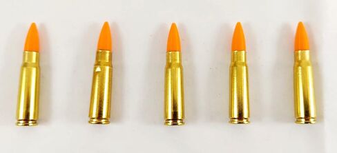 7.62x39 Snap caps - Dummy Training Rounds - Set of 5 (Blue & Brass) in Kuwait
