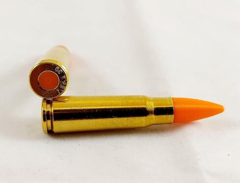 7.62x39 Snap caps - Dummy Training Rounds - Set of 5 (Blue & Brass) in Kuwait