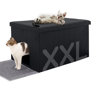 MEEXPAWS Cat Litter Box Enclosure Furniture Odor Control, Extra Large in Kuwait