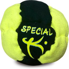 DirtBag Special K Footbag ، Pellet المصنوع من الفولاذ المقاوم للصدأ مملوءة ، قابلة للغسل ، جودة متميزة ، لون عالي الرؤية ، 14 لوحة بناء in Kuwait