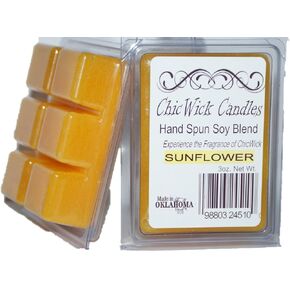 2Pack Sunflower Soy Blend Wax Melts 6oz 12 Wax Cubes Wax Tarts Chunks 50 Plus Hours of Quality Fragrance in Saudi Arabia