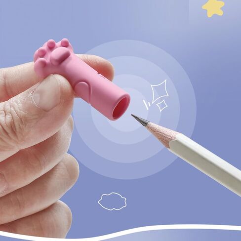 30 Pieces Cute Pencil Caps Cat Paw Erasers Pencil Top Pencils Tip Protector Cover Pencils Toppers Caps Extender Holders for Student Gilrs Boys School Office Supplies (Cat-Mix Colors) in Saudi Arabia