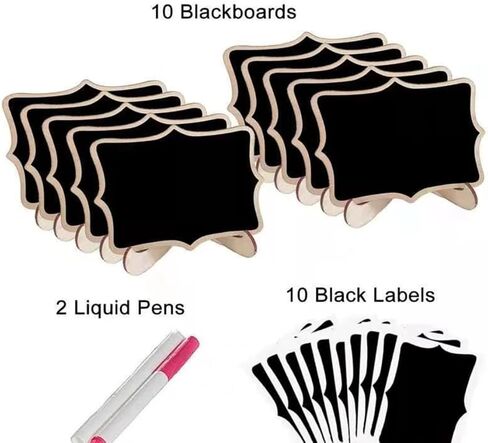 10 mini Chalkboard Ornaments, Children's Drawing Boards, Home décor Writing Boards, Vertical Message Boards in Saudi Arabia