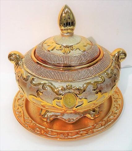 Sopera de Ochun Dorada con Plato in Saudi Arabia
