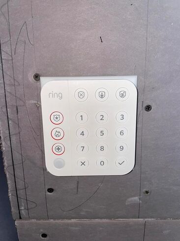 Wall/Electrical Box Mount for Ring Alarm Keypad (Gen 2) - 3D Printed (Ring Keypad Not Included) (Small) in Saudi Arabia