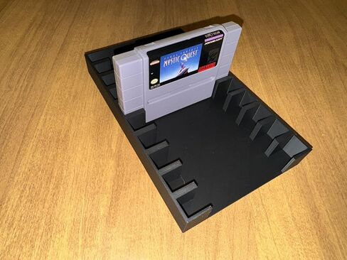 Game Cartridge Holder Display Tray - Compatible with Super Nintendo (SNES) Cartridges, Holds 10 - Retro Gaming Storage Organizer in Saudi Arabia