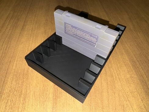 Game Cartridge Holder Display Tray - Compatible with Super Nintendo (SNES) Cartridges, Holds 10 - Retro Gaming Storage Organizer in Saudi Arabia