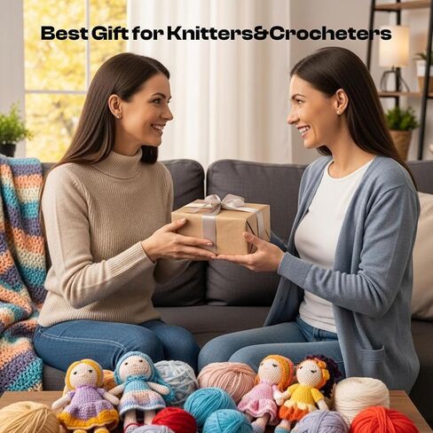 Caydo Yarn Wharn مع زنبرك التوتر ، ويندر يدوية واحدة ، 4-7 أوقية أسطوانة كعكة مضغوطة بكفاءة للكروشيه ، الدوار الكرة المحمولة للكروشيات والحياكة ، مساعد جيد لعشاق الحرفية (الأزرق) in Kuwait