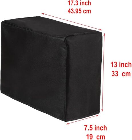 غطاء غبار آلة الخياطة ، 17.3 × 13 × 7.5 بوصة ، متوافق مع ماكينات المطرب القياسي شقيق جانوم (أسود ، 17.3x7.5x13 بوصة) in Kuwait