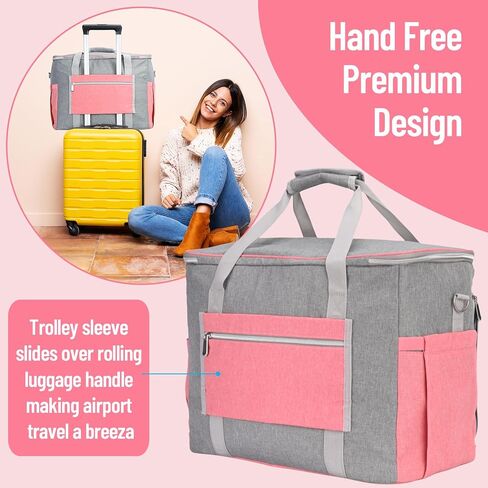 FINESUN Sewing Machine Carrying Case with Multiple Storage Pockets, Universal Tote Bag with Shoulder Strap Compatible with Most Standard Singer, Brother, Janome, Pink in Saudi Arabia