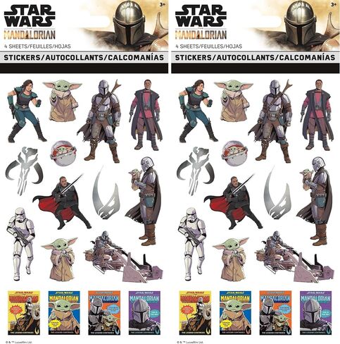 Trends International Star Wars Mandalorian 2 - The Child Standard Sticker - 4 sheet, Multicolor in Kuwait