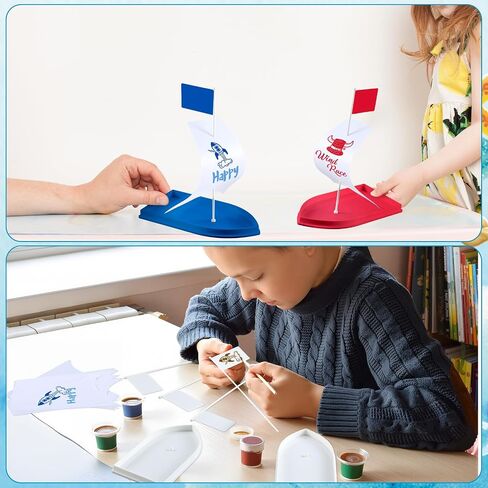 Soulchen 12 Pcs Rain Gutter Boat Kit DIY Trimaran Sailboat Easy to Build Stem Science Activity, Lightweight ABS Plastic School Competitions and Family Fun in Saudi Arabia