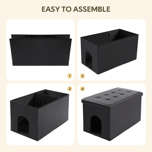 MEEXPAWS Cat Litter Box Enclosure Furniture Odor Control, Extra Large in Kuwait
