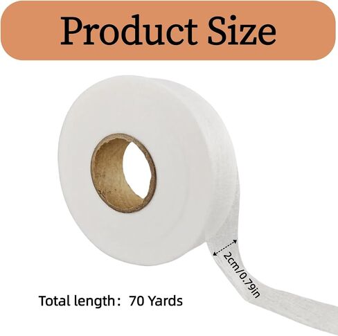 140 Yards 3/4 Inch No Sew Iron On Hem Tape - 2 Rolls Hemming Tape Fusible Adhesive for Clothes, Curtains, Pants (White+Black, 3/4 Inch) in Saudi Arabia