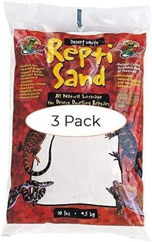 Zoo Med reptisand ، 10 أرطال ، صحراء وايت (ثلاث عبوات) in Kuwait