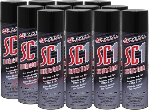 Maxima Racing Oils SC1 Gloss High Gloss Clear 12oz. علبة الرش/12 حزمة in Saudi Arabia