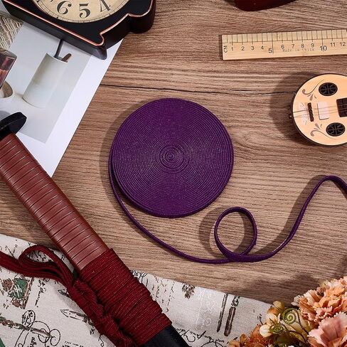 Olycraft Ito Sageo Wrapp Cord Silk-Cotton Blend Sword Sword Sword Swork for Japanese Samurai Katana Swords مقبض حبل in Kuwait