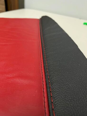 متوافق مع Chevy Corvette C6 2005 2006 2007 COBALT RED & Black Leather Console REMSERST PRAKE و SHIFT COVER MUNCISMISS فقط (صنع في الولايات المتحدة الأمريكية) (غطاء التمهيد) in Kuwait
