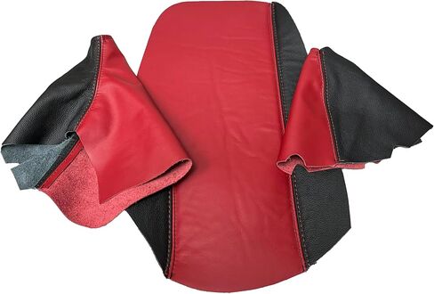 متوافق مع Chevy Corvette C6 2005 2006 2007 COBALT RED & Black Leather Console REMSERST PRAKE و SHIFT COVER MUNCISMISS فقط (صنع في الولايات المتحدة الأمريكية) (غطاء التمهيد) in Kuwait