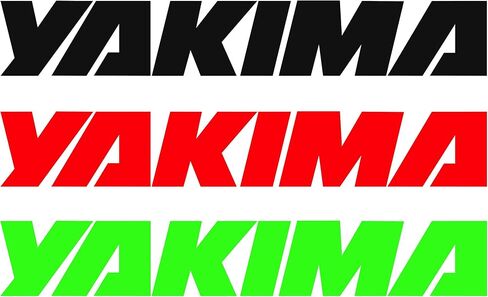 Vinyl Decal - Compatible with YAKIMA products (Arctic Blue, 7.5" Wide x 1" Tall) in Saudi Arabia