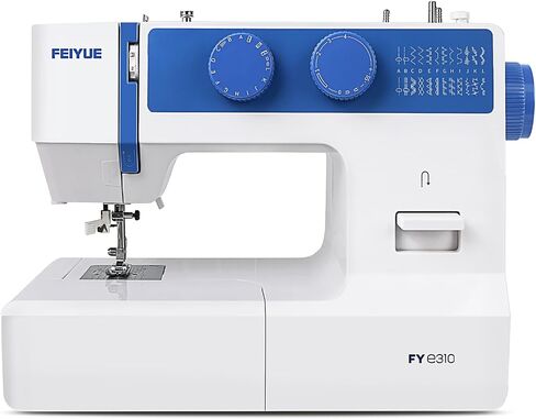 آلة الخياطة Feiyue Fye310 مع دواسة القدم ، بالحجم الكامل ، والخدمة الثقيلة والمحمولة ، و 6 بكرات و 5 أقدام الخياطة المشمولة in Kuwait