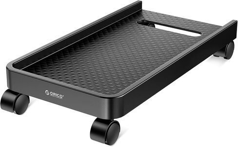 ORICO Mobile CPU Stand with Locking & Swivel Wheels, Universal Under Desk Computer Tower Stand for PC, Multi-Functional CPU Holder for Office & Home (17.9x8.74x0.86 Inches) in Saudi Arabia