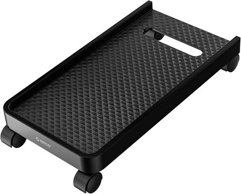 ORICO Mobile CPU Stand with Locking & Swivel Wheels, Universal Under Desk Computer Tower Stand for PC, Multi-Functional CPU Holder for Office & Home (17.9x8.74x0.86 Inches) in Saudi Arabia