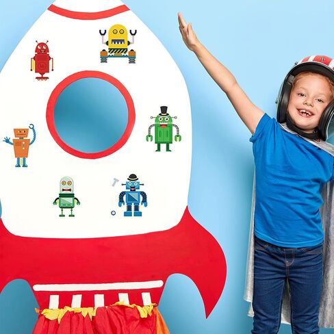 24 ورقة 8.27 '' × 5.9 '' اصنع ملصقات خاصة بك للأطفال الصغار ، وجعل ملصقات الوجه مزيجًا وتطابق مع حصان الديناصورات وحيدات الأطفال للأطفال. in Kuwait