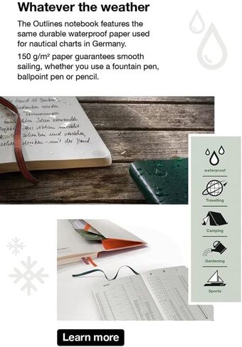 LEUCHTTURM1917 - دفتر ملاحظات ذو غلاف ورقي مقاوم للطقس (B6+) - 89 صفحة، والدن جرين، منقط in Kuwait