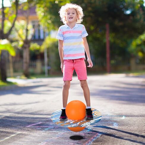 Pogo Ball Up to 160lbs for Boys Girls Trick Balance Bounce Board Ball Pogo Stick Jumper with Pump and Strong Grip Deck Safe Fun Indoor Outdoor Fidget Toy in Saudi Arabia