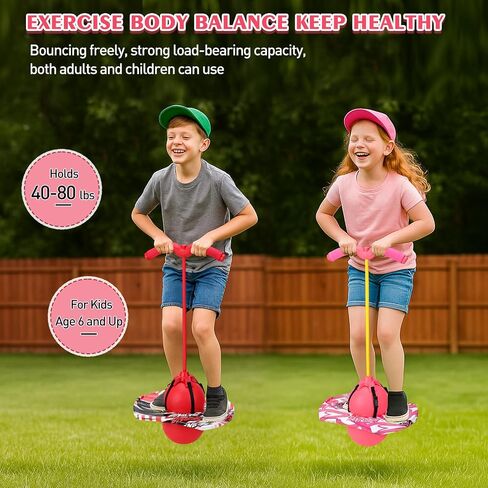 Layhit 2 PCS Pogo Jumper مع مقبض ومضخة الكرة pogo stick توازن كرة الرصيد مع المضخة وقبضة قوية للبالغين في الهواء الطلق في الهواء الطلق in Saudi Arabia