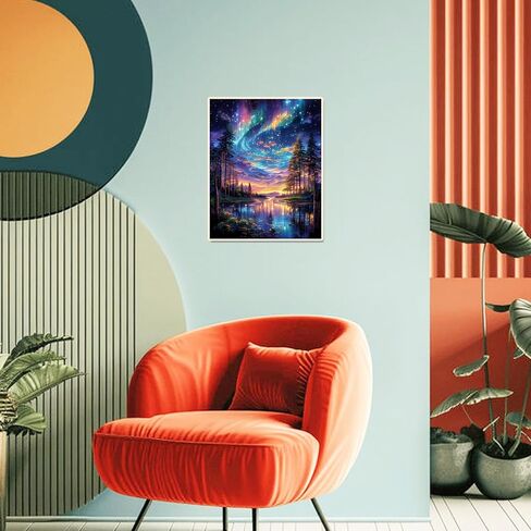 Starry Night Paint by Numbers Kit for Adults Beginner Tree Acrylic Painting Kit Adult Paint by Number Kits on Canvas DIY Painting for Beginners Art by Numbers for Gifts Home Wall Decor 16x20 Inch in Saudi Arabia