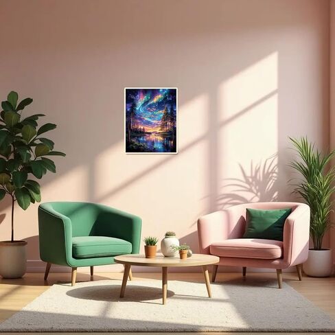 Starry Night Paint by Numbers Kit for Adults Beginner Tree Acrylic Painting Kit Adult Paint by Number Kits on Canvas DIY Painting for Beginners Art by Numbers for Gifts Home Wall Decor 16x20 Inch in Saudi Arabia