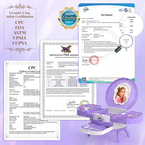 مجموعات مكياج Perryhome Kids للفتيات 5-8 ، 57 PCS Kids Kids Kit for Girls غير قابلة للتسمية مجموعة مستحضرات التجميل الحقيقية ، هدايا عيد ميلاد الصغار الأميرة لـ 3 4 5 6 7 8 9 10 11 12 سنة (وردي) in Kuwait