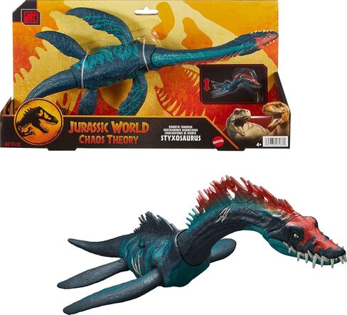 Mattel Jurassic World Rebirth Gigantic Thrashers Eotriceratops Dinosaur Figure Toy, Large Species, 2 Tail Activated Rampage Attacks, Digital Play in Saudi Arabia