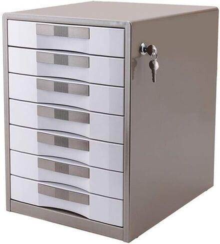منظم خزانة مكتب قفل ألومنيوم سبيكة للمكاتب القياسية 30 × 35x41 سم منظم الدرج المعدني والاحتياجات التنظيمية للكتب in Kuwait
