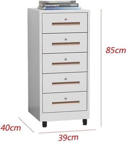 File Cabinets Living Room Study Storage Cabinet 5 Layer Large Capacity File Office Data Organizer 1.2mm Thickened Steel Plate(Black) in Kuwait