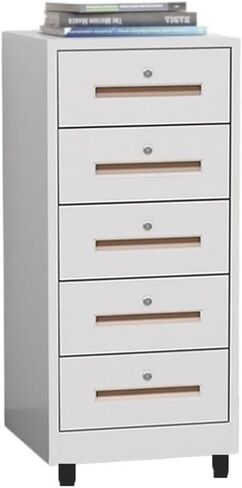 File Cabinets Living Room Study Storage Cabinet 5 Layer Large Capacity File Office Data Organizer 1.2mm Thickened Steel Plate(Black) in Kuwait