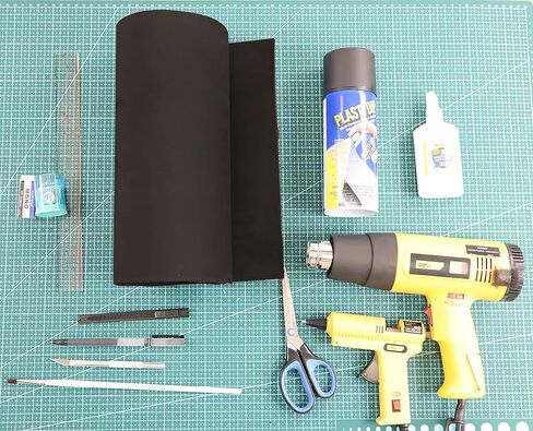 OISAKLD EVA Foam 2mm-10mm 13.7"×39" Craft Foam Sheet 74 kg/m³ Cosplay Foam for Craft Model Cosplay 2mm in Saudi Arabia