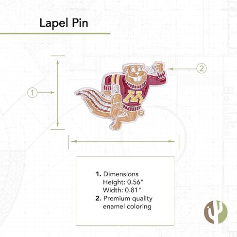 University of Minnesota Lapel Pins 3 Pack Golden Gophers Logo Enamel Made of Metal (Pin Set) in Saudi Arabia