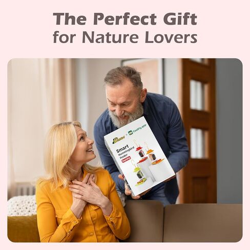 مغذي الطائر الطنان الذكي مع الكاميرا تعمل بالطاقة الشمسية ، والتعريف ، والإخطار الفوري ، ومكافحة التسرب والخندق النمل ، والهواء الطلق ، وهدية الفكرة لمحبي الطيور (20 أوقية) in Kuwait