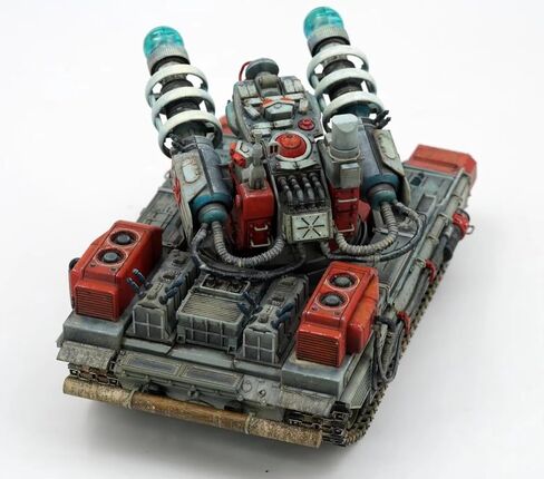 1/35 BC-005 Tesla Tank Gluefree Turret Turret Movable W/Tesla Lamp Assembly Model Model Kit in Saudi Arabia