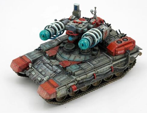 1/35 BC-005 Tesla Tank Gluefree Turret Turret Movable W/Tesla Lamp Assembly Model Model Kit in Saudi Arabia