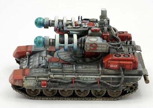 1/35 BC-005 Tesla Tank Gluefree Turret Turret Movable W/Tesla Lamp Assembly Model Model Kit in Saudi Arabia