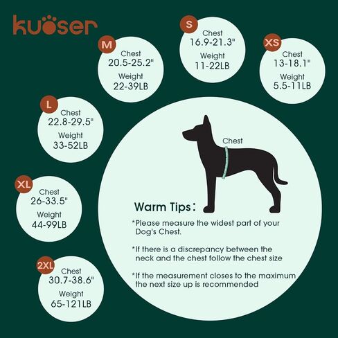 Kuoser Dog Life Jacket, High Flotation Dog Life Vest for Swimming Boating, Adjustable Ripstop Pet Lifesaver for Small Medium and Large Dogs, Reflective Safety Puppy Swimming Vest with Rescue Handle in Saudi Arabia