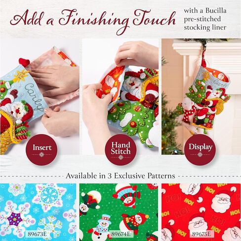 Bucilla ، Santa's Sea Life ، مثالية لمشاريع الفنون والحرف DIY ، شعرت بمجموعة Making Stocking 18 "، 89771E in Saudi Arabia