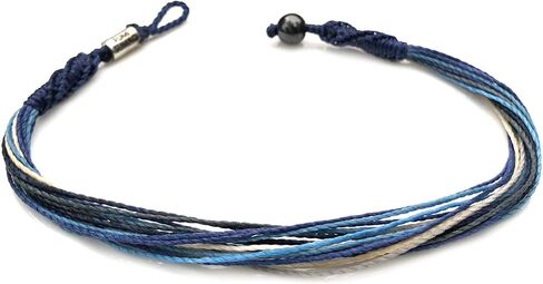 Ankle Bracelet Unisex Anklet with Hematite Stone for Men and Women - Handmade Woven Knot Surfer Beach Jewelry in Kuwait
